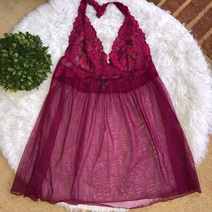 Victoria’s Secret Open Back Tie Neck Slip Dress